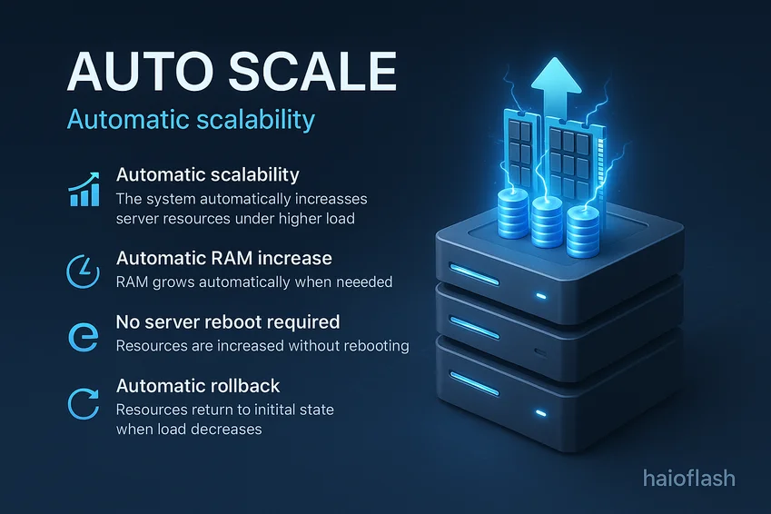Auto Scale - مقیاس‌پذیری خودکار هایو فلش